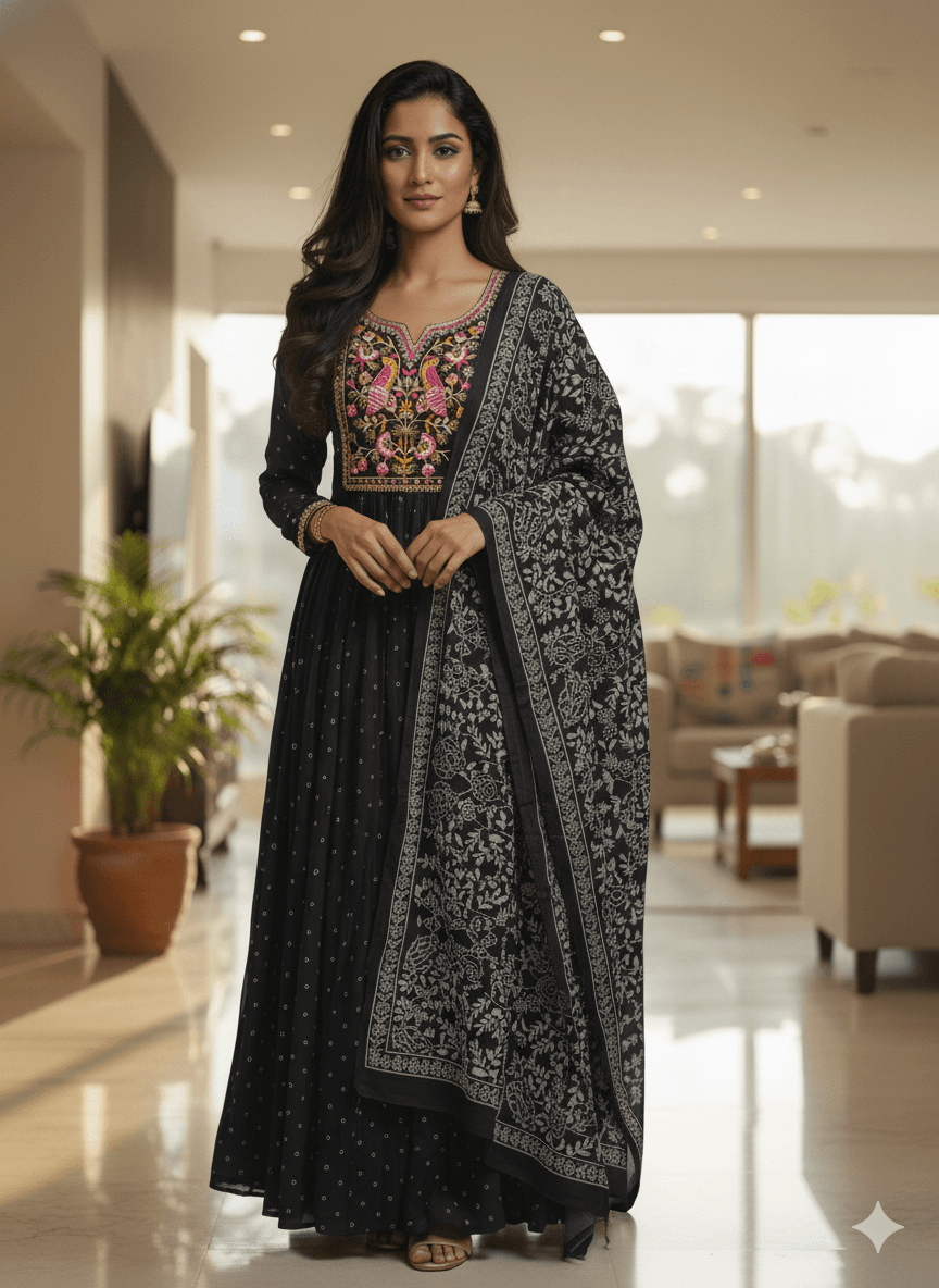 Arankali Suit with Dupatta