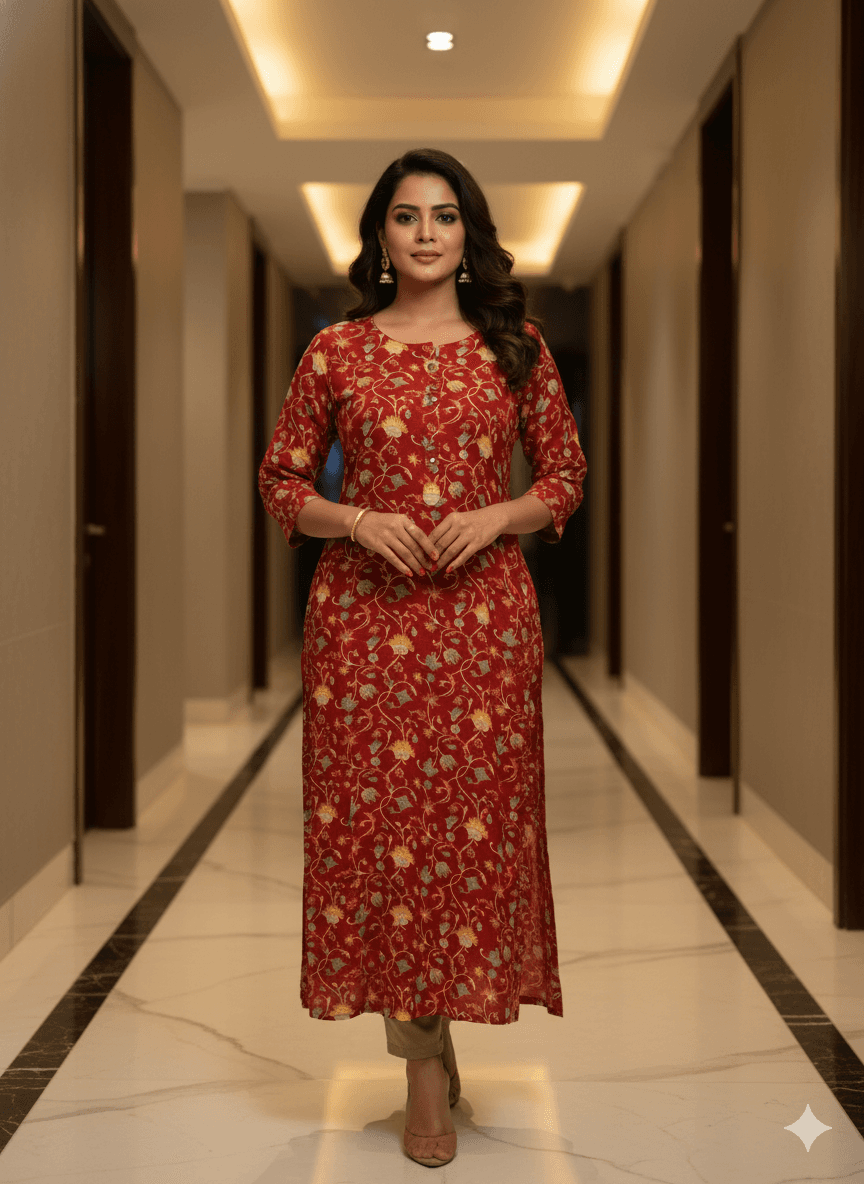 Floral Straight Kurta